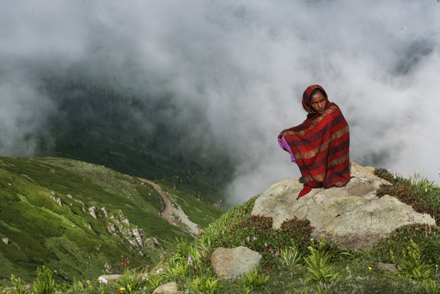 A 4.500 metri di altitudine, nei pressi di Gulmarg, Kashmir. Ph. Angelo Redaelli
