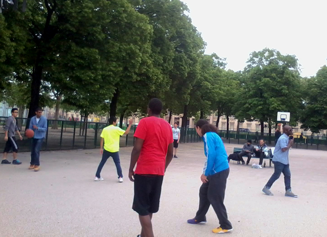 Una partita a basket