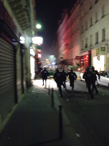Police during the anti gay mariage manifestation in Paris. 26th May 2013. Ph. Silvia Dogliani